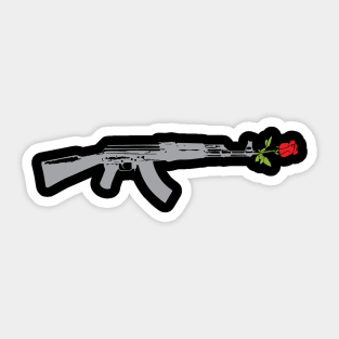 Kalashnikov Rose Sticker